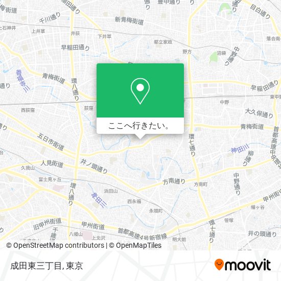 成田東三丁目地図
