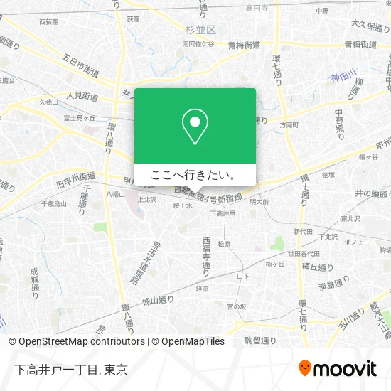 下高井戸一丁目地図