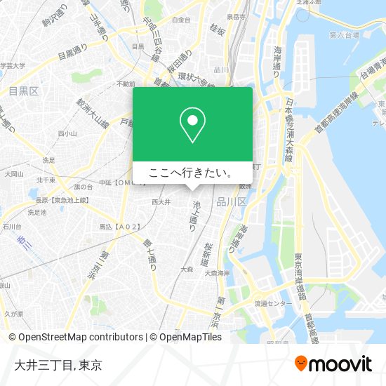 大井三丁目地図