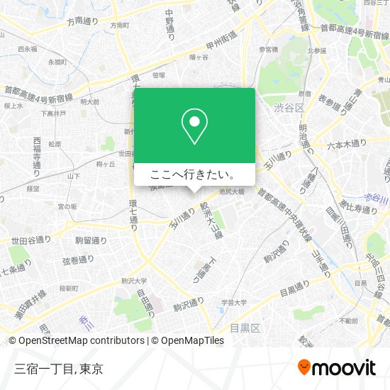 三宿一丁目地図