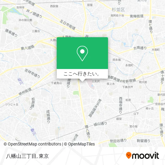 八幡山三丁目地図