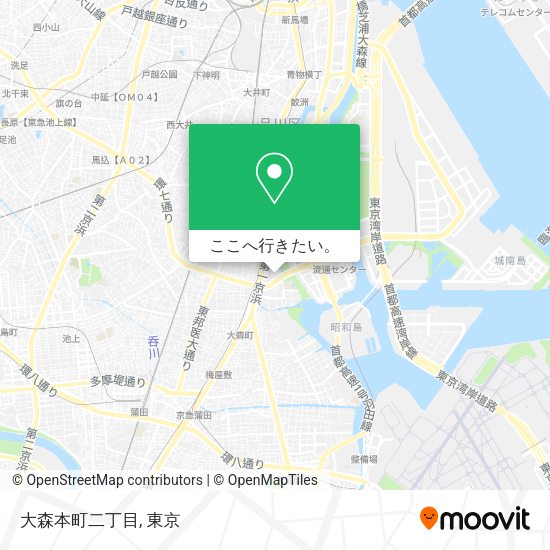 大森本町二丁目地図