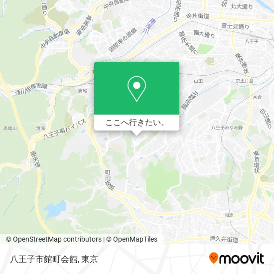 八王子市館町会館地図