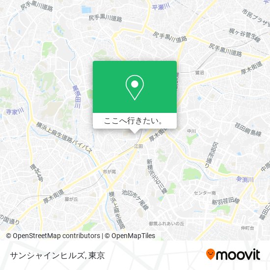 サンシャインヒルズ地図