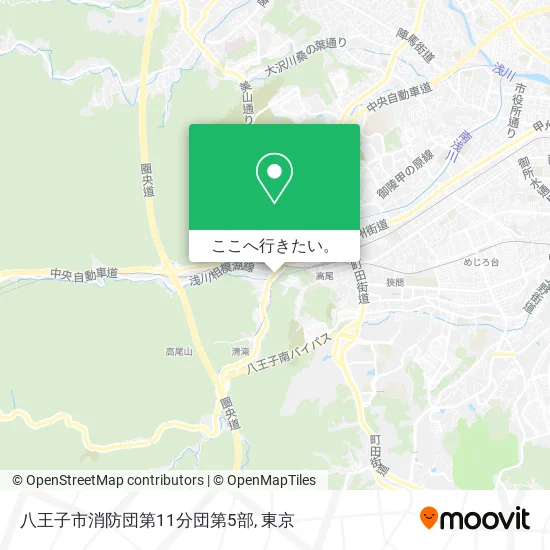 八王子市消防団第11分団第5部地図
