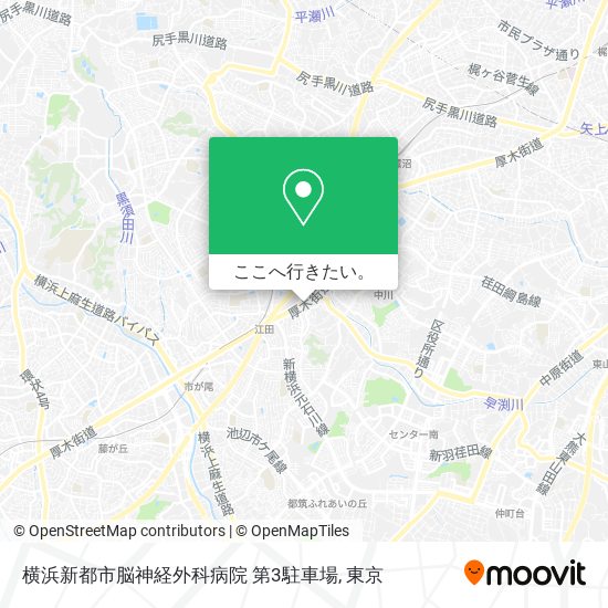 横浜新都市脳神経外科病院 第3駐車場地図