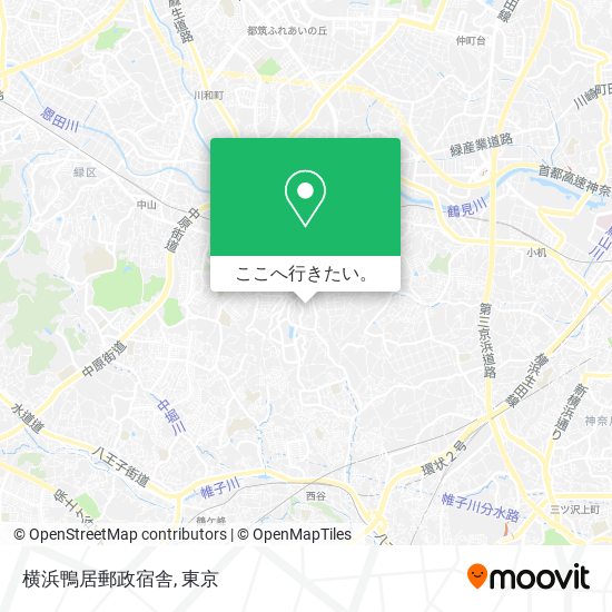 横浜鴨居郵政宿舎地図