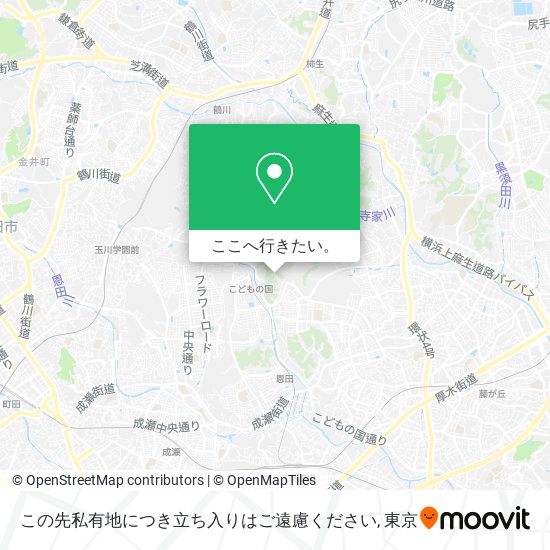 この先私有地につき立ち入りはご遠慮ください地図