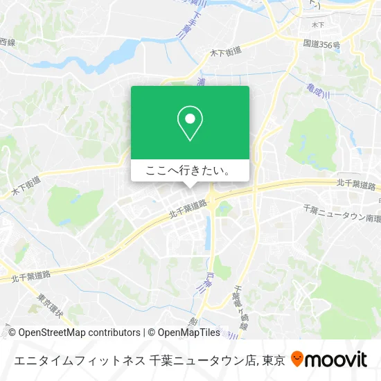 エニタイムフィットネス 千葉ニュータウン店地図