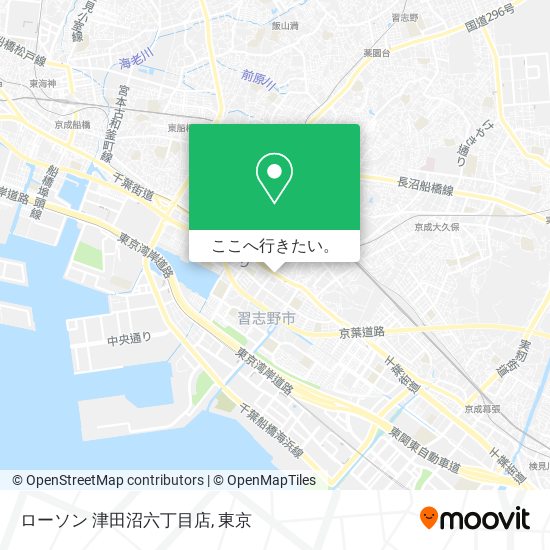 ローソン 津田沼六丁目店地図