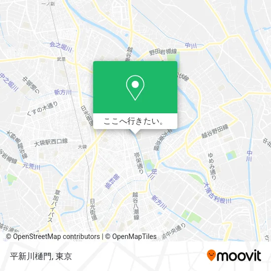 平新川樋門地図