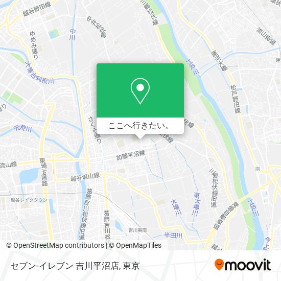 セブン-イレブン 吉川平沼店地図