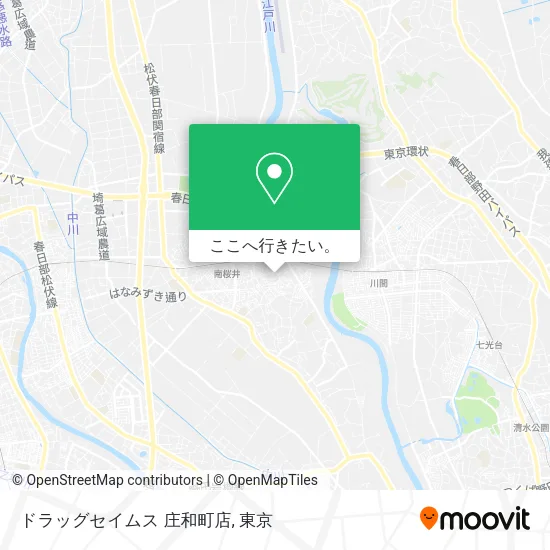 ドラッグセイムス 庄和町店地図