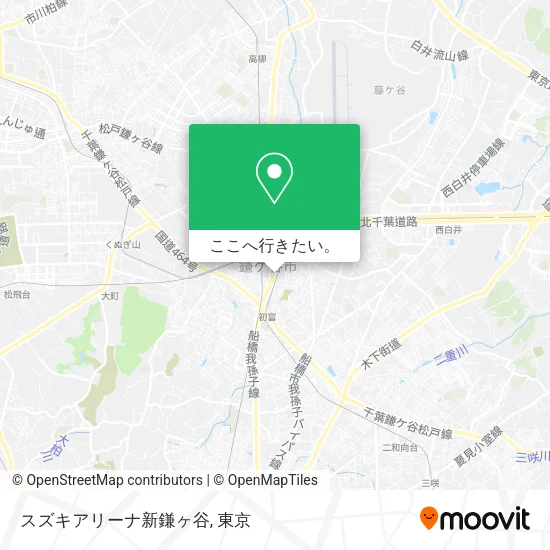 スズキアリーナ新鎌ヶ谷地図