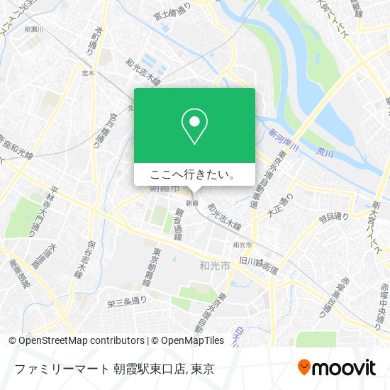 ファミリーマート 朝霞駅東口店地図