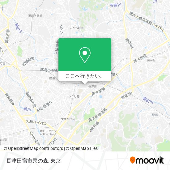 長津田宿市民の森地図