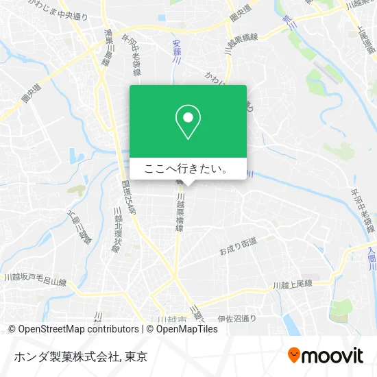 ホンダ製菓株式会社地図