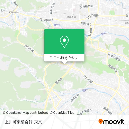 上川町東部会館地図