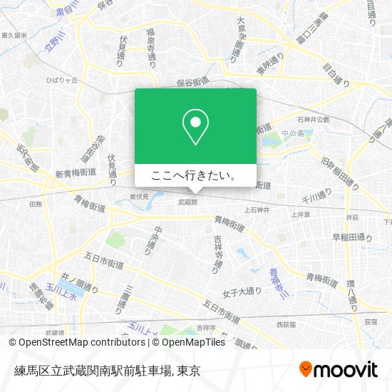 練馬区立武蔵関南駅前駐車場地図