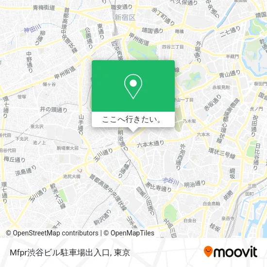 Mfpr渋谷ビル駐車場出入口地図