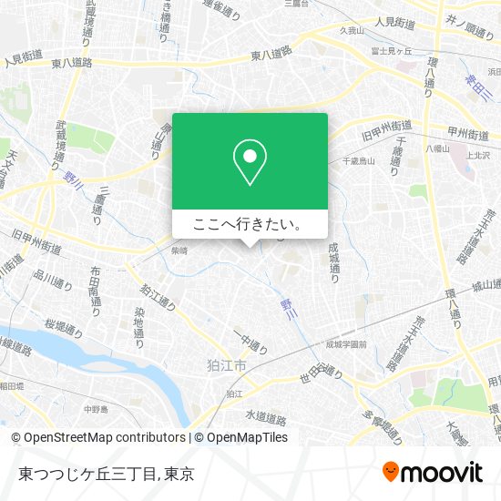 東つつじケ丘三丁目地図