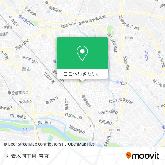 西青木四丁目地図