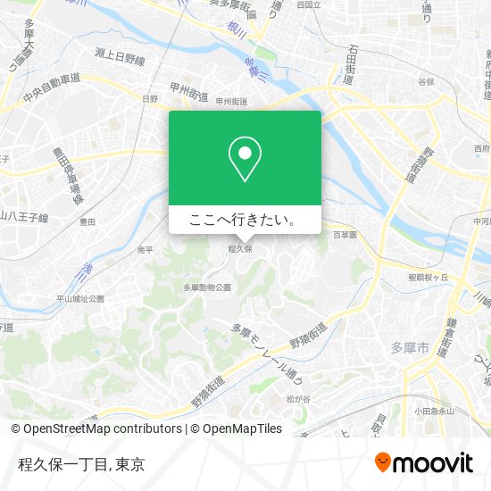 程久保一丁目地図