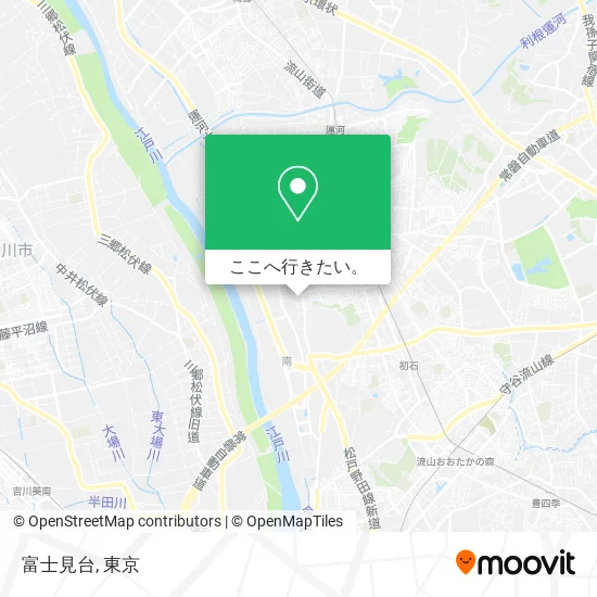 富士見台地図