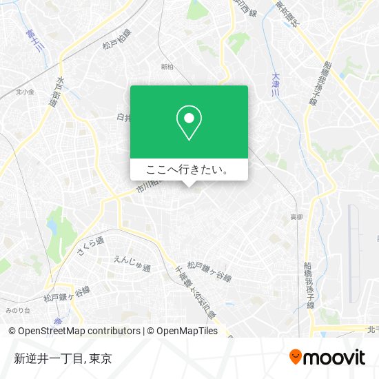 新逆井一丁目地図