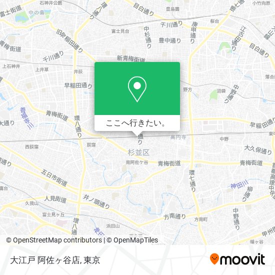 大江戸 阿佐ヶ谷店地図