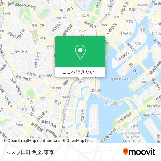 ムスブ田町 魚金地図