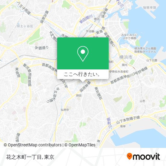 花之木町一丁目地図