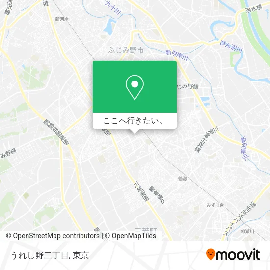 うれし野二丁目地図