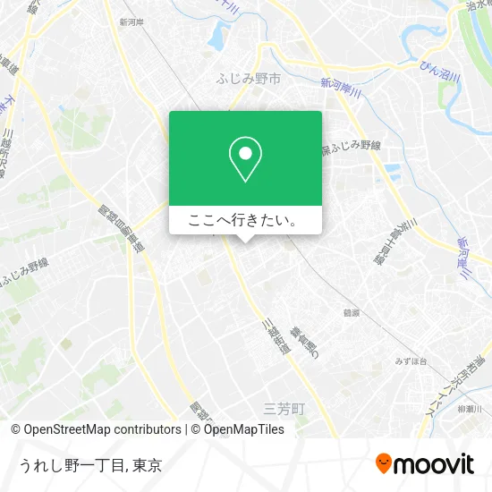 うれし野一丁目地図