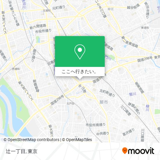 辻一丁目地図