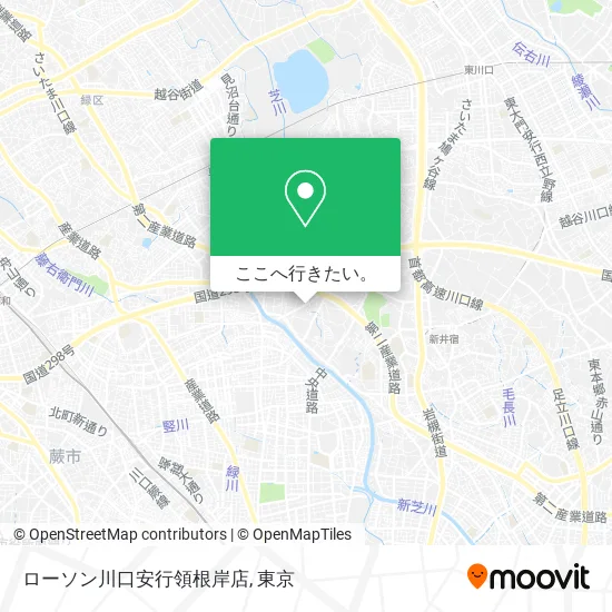 ローソン川口安行領根岸店地図
