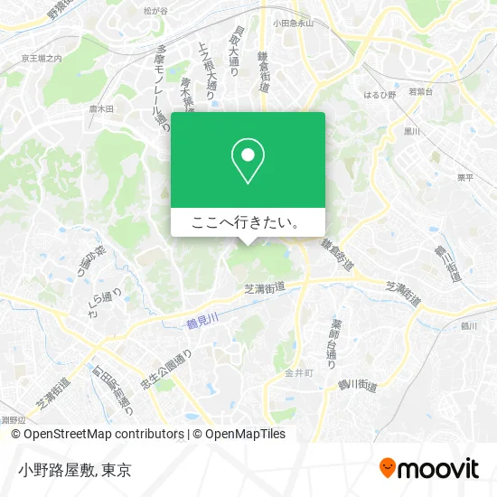 小野路屋敷地図