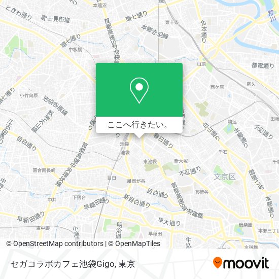 セガコラボカフェ池袋Gigo地図