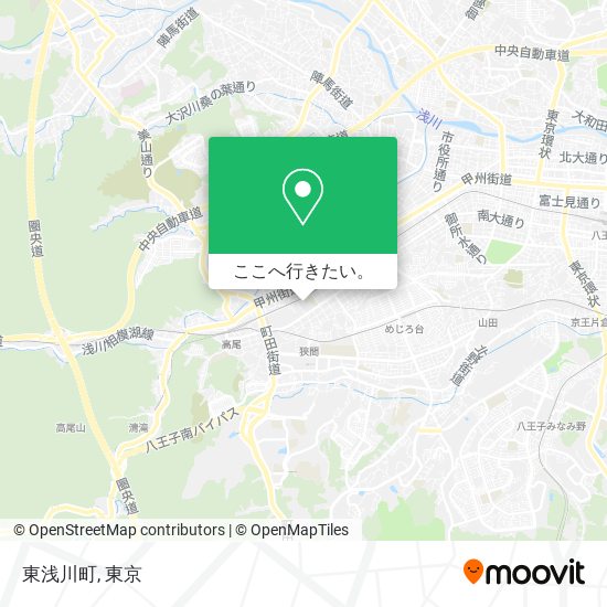 東浅川町地図