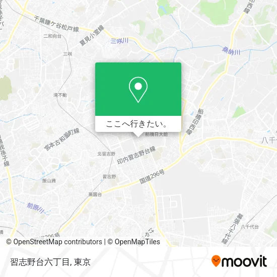 習志野台六丁目地図