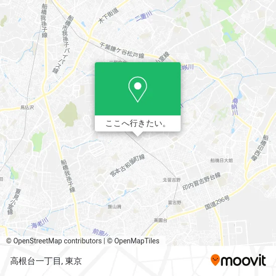 高根台一丁目地図