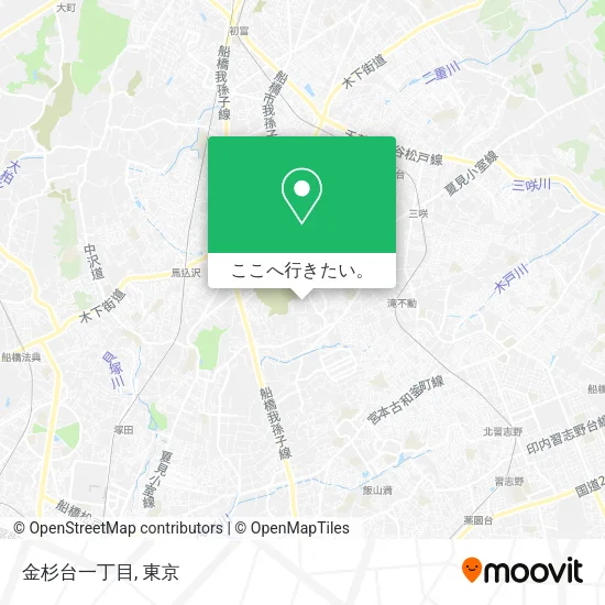 金杉台一丁目地図