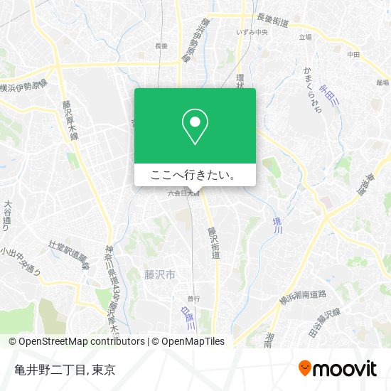 亀井野二丁目地図