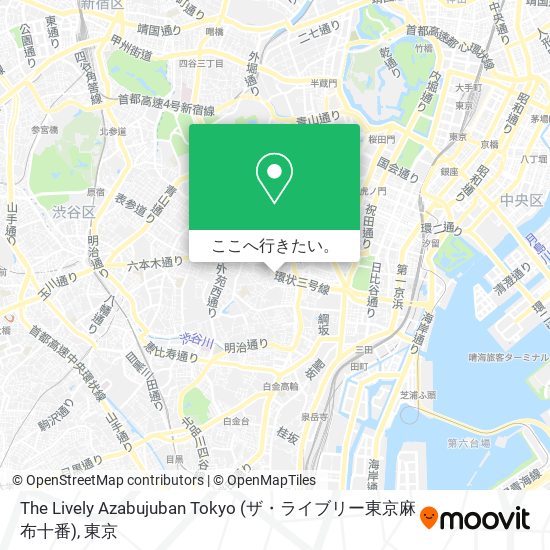 The Lively Azabujuban Tokyo (ザ・ライブリー東京麻布十番)地図