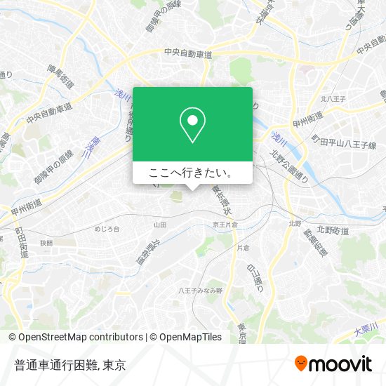 普通車通行困難地図