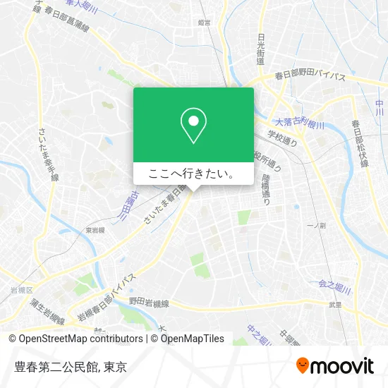 豊春第二公民館地図