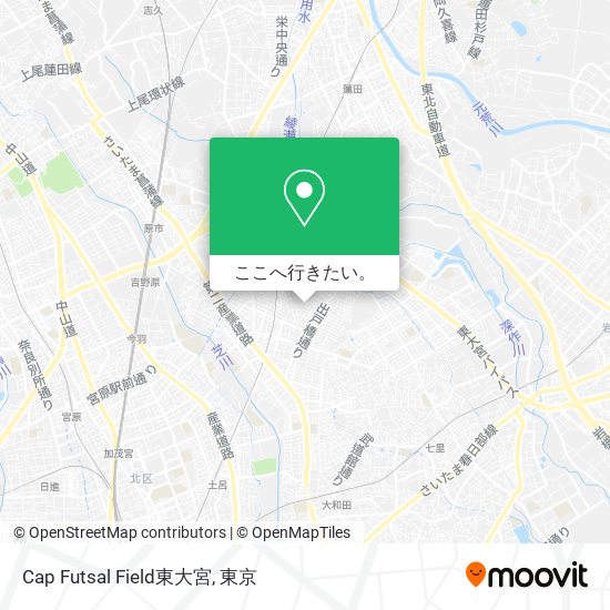 Cap Futsal Field東大宮地図