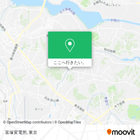 富塚変電所地図