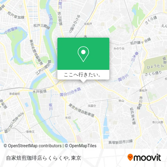 自家焙煎珈琲店らくらくや地図