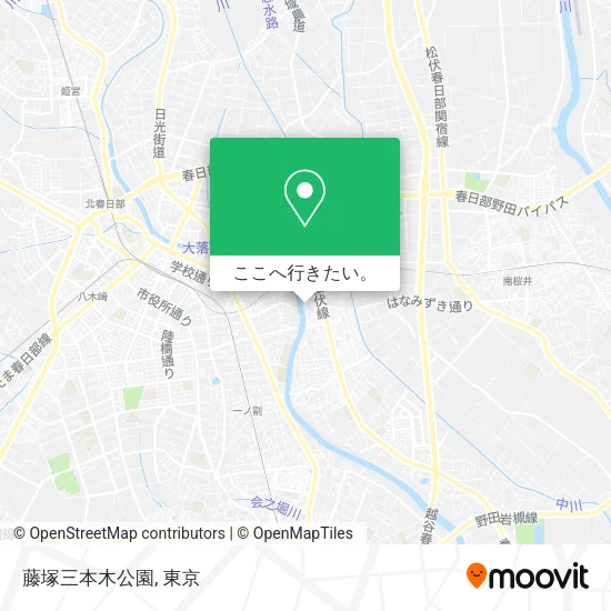 藤塚三本木公園地図